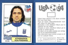 PANINI USA 94 FOOTBALLERS FIGURE - NEW/NEW - N.271 KOLITSIDAKIS - HELLAS