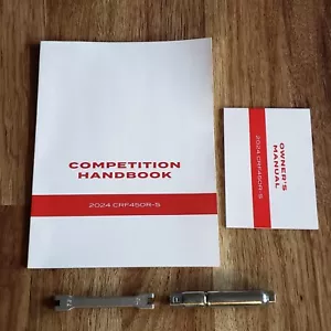 Manual del propietario 2024 RS Honda CRF450R manual de competencia OEM CRF450RX RWE herramientas - Imagen 1 de 9