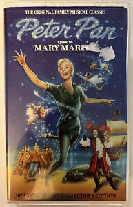 VTG Peter Pan w/ Mary Martin - 30th Anniversary Clamshell VHS.