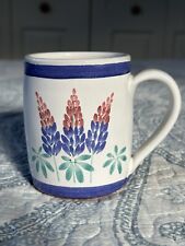 Columbia Falls Maine Lupine Design Pottery Mug 