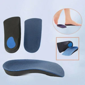 Useful Orthotic 3/4 Arch Support Pad Comfortable Shoes Insoles Inserts Flat Foot - Picture 1 of 12