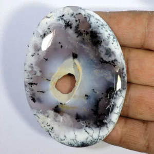 163.40Cts Natural White Dendrite Opal Oval Cabochon Loose Gemstone Huge Size - Picture 1 of 4