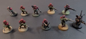 Warhammer 40k - 10x Cadian Shock Troopers - Astra Militarium - Escuadrón Pintado - Imagen 1 de 8