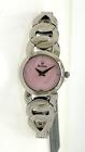Bulova 96L120 Women's Stainless Steel Pink Dial Round Analog Dress Watch
