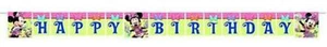 Disney Minnie Mouse Happy Birthday Banner Bunting Party Decoration - Picture 1 of 1