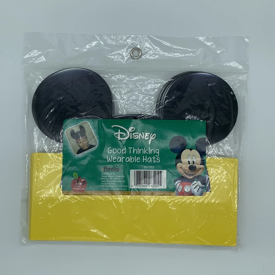 Disney MICKEY MOUSE Sombreros de Fiesta Buen Pensamiento Sombreros Usables 26 Ct Nuevo Paquete Abierto Foto 1 de 4