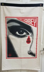 Canvas Art by Shepard Fairey - "EYE ALERT" Cream Color - Picture 1 of 1