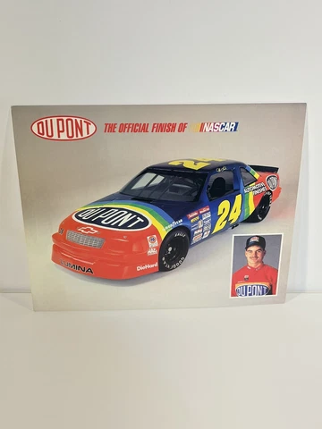 1993 Jeff Gordon No. 24 DuPont Chevrolet NASCAR 8 X 10 Postcard 1st Year Rookie Cover