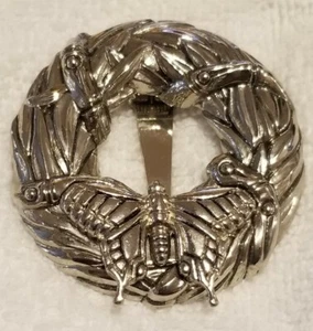 Neiman Marcus John Hardy Butterfly Pin Brooch Pendant Silver   - Picture 1 of 4