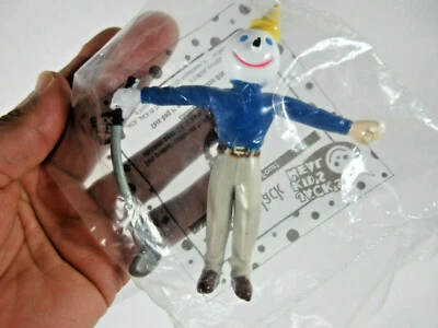 vintage 1997 Jack in the Box Bendable Jack with golf club figure promo ad toy - Image 1 of 4