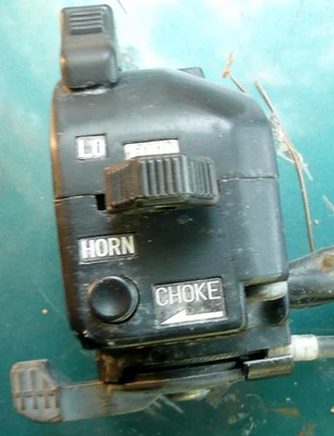 1980 Yamaha Maxim I 550 -  XJ550 -  Left Hand Switches & Choke Lever With Cable - Image 1 of 3