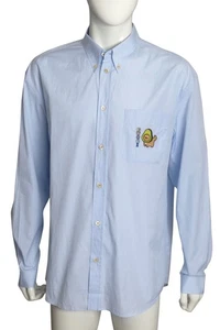 GUCCI- NWT 2023 Blue Embroidered Cotton Shirt, Size XXL - Picture 1 of 7