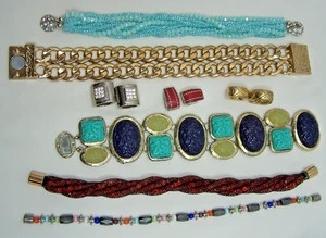Magnetschmuck Konvolut - 5 Armbänder und 3 Paar Ohrringe - Bild 1 von 8