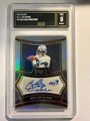 PSA GMA CCG Graded card sale- 2024 SELECT BILLY JOE DUPREE  /399 AUTO GMA 9 MINT - Image 1 of 3