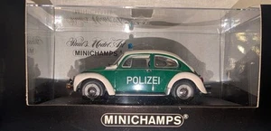 Minichamps 430 055190 1:43 Die Cast Emerald Green & White Polize Volkswagen 1303 - Picture 1 of 1