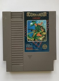 Commando (NES, 1986) 5 Screw Cleaned Authentic Tested Working