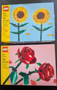LEGO Botanicals 40460 ROSES & 40524 SUNFLOWERS Brand New (32/5) - Picture 1 of 9