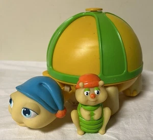 Vintage 1985 Glow Worm Glo Turtle And His Friend Glo Hopper Bug Toy - Picture 1 of 9
