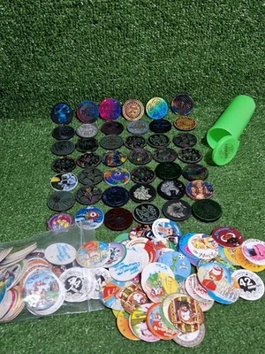 Huge 90’s Pog Collection Including 41 Slammers Pogs World Tour Federation Chupa - Image 1 of 4