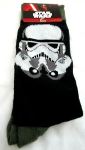 Kid's Star Wars Black with White Storm Trooper Pair of Socks, Size 10-13-New! - Picture 1 of 1