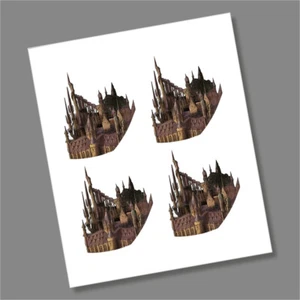 Harry Potter Hogwarts 2023 50p Moneta Calcomania Adesivi - Picture 1 of 3