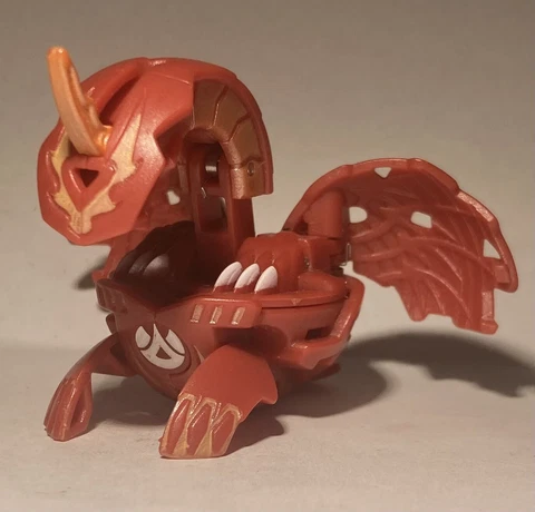 Bakugan Battle Brawlers B2 Pyrus Apollonir 700G RARE With Card Cover