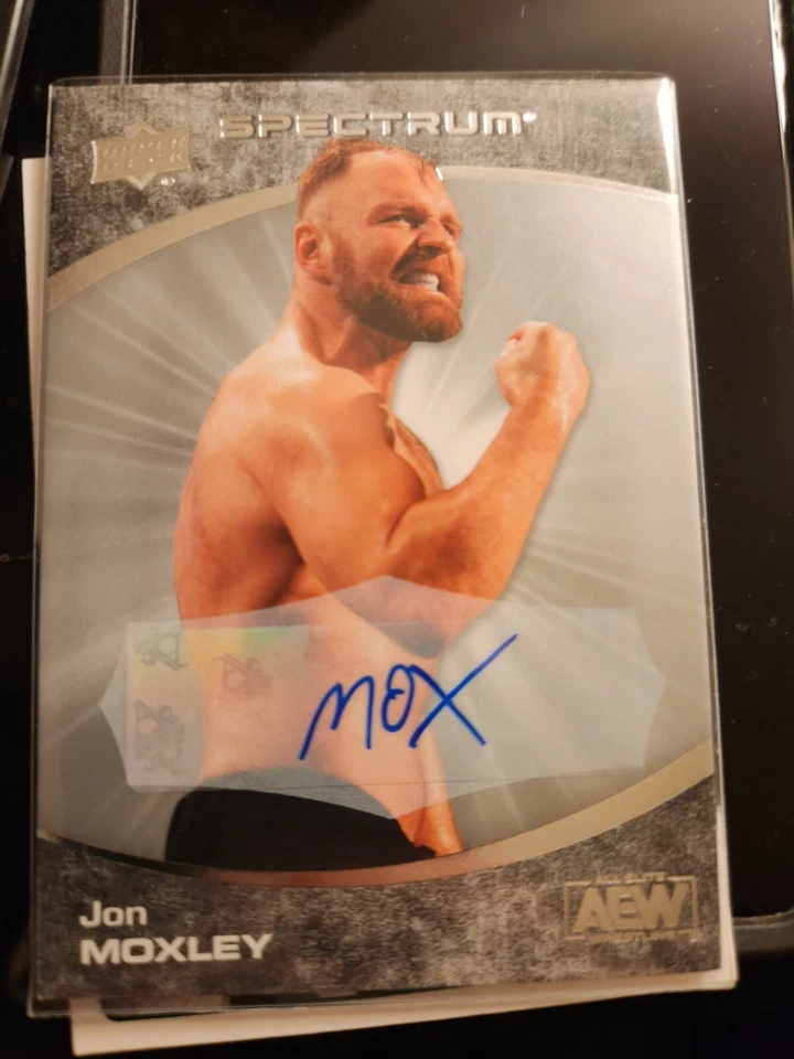 Jon Moxley 2021 Upper Deck AEW Spectrum Auto Autograph Dark Parallel - Image 1 of 1