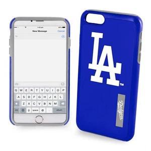 FOCO MLB Los Angeles Dodgers Dual Hybrid Case for iPhone 6 + & 6S + (5.5") - Picture 1 of 1