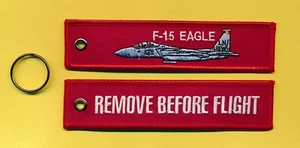 F-15 Eagle RBF embroidered fob/tag - New - Picture 1 of 1