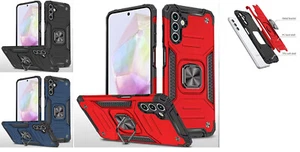 Tempered Glass / Robust Hybrid Cover Phone Case For Samsung Galaxy A36 S366V - Picture 1 of 24