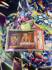 2024 REY MYSTERIO JR SELECT RINGSIDE AUTO /35 PSA 9 - Picture 1 of 4