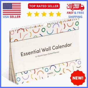 Minimalist Planning Calendar - Wall & Desk Undated, Daily & Weekly Productivity - Picture 1 of 6