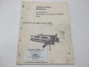 Operator's Manual for New Holland Sperry Haybine Mower-Conditioner 488 - Picture 1 of 3