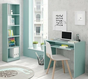 Pack habitacion juvenil infantil I-Joy color verde (escritorio y estanteria) - Imagen 1 de 6