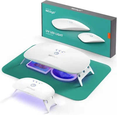 2 Pack UV Light for Resin 48W Large Size Dual Wavelength UV Resin Light and Por - image 1 of 4