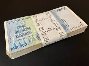 Zimbabwe 100 x 1 milione di dollari 2008 - Pacchetto 77 a scelta 100 pezzi usati - Foto 1 di 2