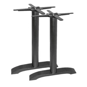 BOLERO (PACK OF 2) CAST IRON TWIN LEG TABLE BASE DN642 - Picture 1 of 2