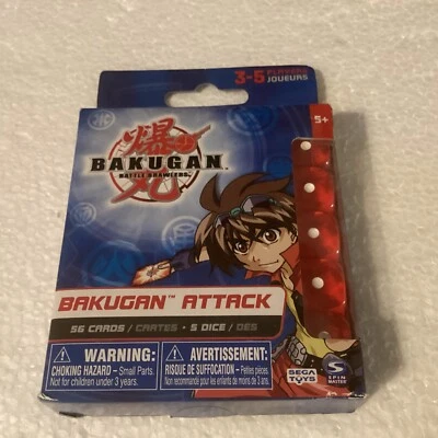 Nuevo Bakugan Juego de Cartas Ataque Batalla Brawlers Nuevo En Caja 56 Cartas 5 Dados Foto 1 de 3