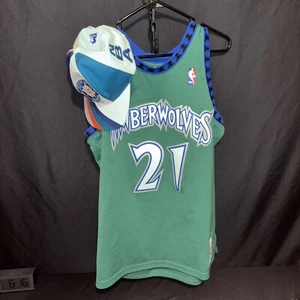 L Minnesota Timberwolves Bundle-Kevin Garnett 1997-98 Jersey W/1994 All-Star Hat - Picture 1 of 24