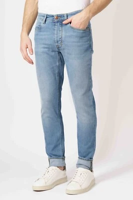 Siviglia Men's Skinny 5-Pocket Jeans With Buttons Barchi SVM02005D0060QB Light - Image 1 of 4