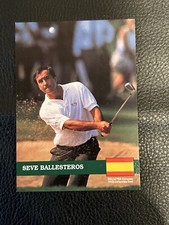 SEVE BALLESTEROS 1992 Pro Set Golf PGA European Euro Tour Card #E14 RARE INSERT