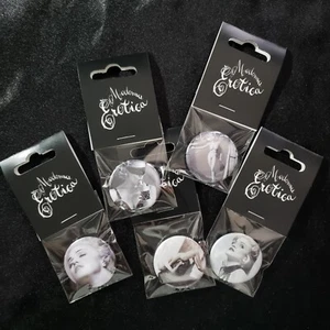 MADONNA Sex Book Erotica Buttons Bye Bye baby deeper and deeper rain bad girl - Picture 1 of 3