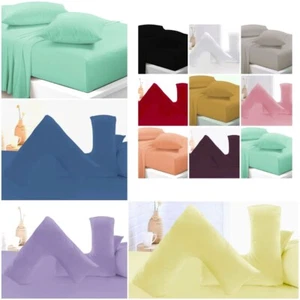 Oxford Pillowcase 100% Polycotton Housewife Pair Pack V Pillows Cover Cases-T200 - Picture 1 of 45