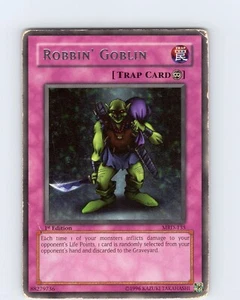 Yu-Gi-Oh TCG Robbin' Goblin MRD-135 1st Edition Regular Rare Card Played HP-MP - Picture 1 of 2