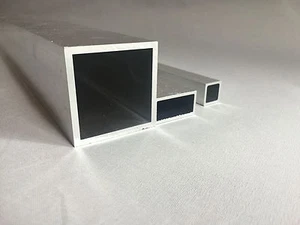Aluminium Alu Quadrat / Alu Rechteckrohr Alu Vierkantrohr Länge 500mm - 2000mm - Bild 1 von 1
