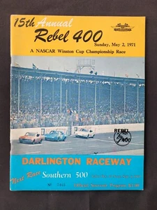 Programma/linea NASCAR Darlington Raceway Rebel 400 1971, Buddy Baker Win #4 - Foto 1 di 15