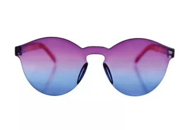 Frameless Ombre Glasses - Rainbow - Pride - 1980's - Costume Accessory - Adult - Image 1 of 2