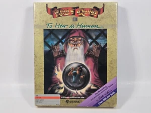 KINGS’S QUEST III: TO HEIR IS HUMAN - BIG BOX Apple IIe 5.25” SIERRA - Picture 1 of 11