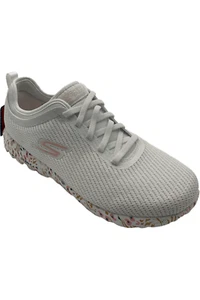 Skechers GOwalk Vegan Washable Bungee Sneakers Fiji Paradise White - Picture 1 of 3