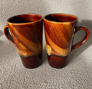 Sakura Stoneware Coffee Mug Lot Of 2 Port of Call Tortoise Shell Brown - Picture 1 of 7
